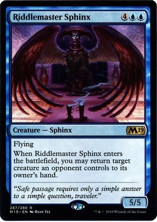 Core Set 2019 287/280 Riddlemaster Sphinx