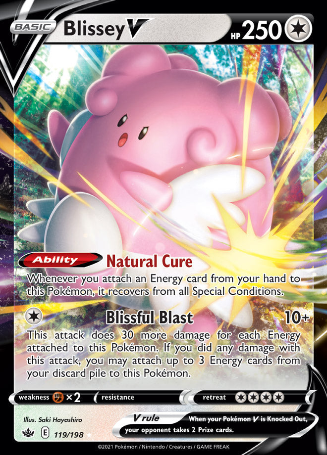 Chilling Reign 119/198 Blissey V (Half Art)
