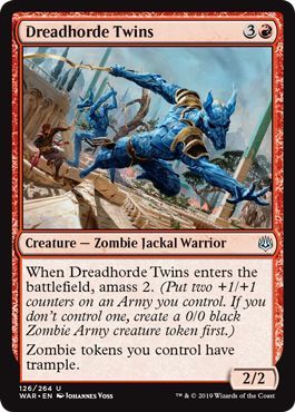 War of the Spark 126/264 Dreadhorde Twins