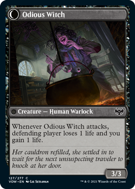 Innistrad: Crimson Vow 127/277 Ragged Recluse//Odious Witch