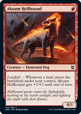 Zendikar Rising 133/280 Akoum Hellhound