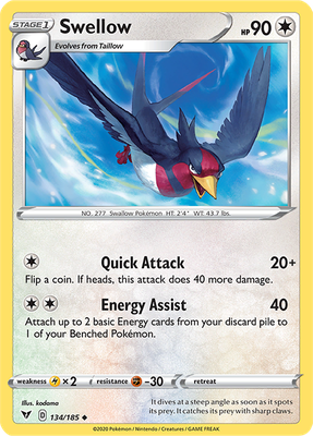 Vivid Voltage 134/185 Swellow