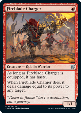 Zendikar Rising 139/280 Fireblade Charger