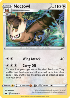 Sword & Shield 144/202 Noctowl