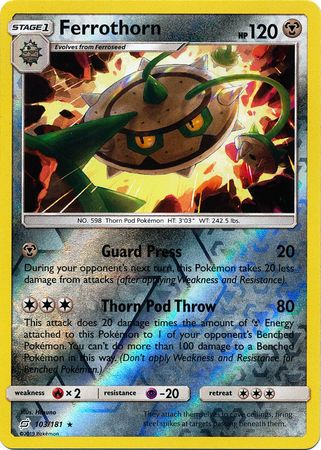 Team Up 103/181 Ferrothorn (Reverse Holo)