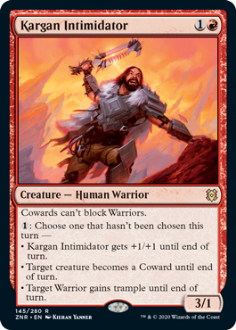 Zendikar Rising 145/280 Kargan Intimidator