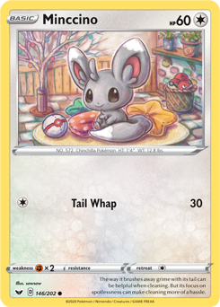 Sword & Shield 146/202 Minccino