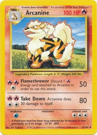 Base Set 023/102 Arcanine