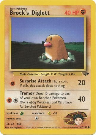 Gym Challenge 067/132 Brock's Diglett