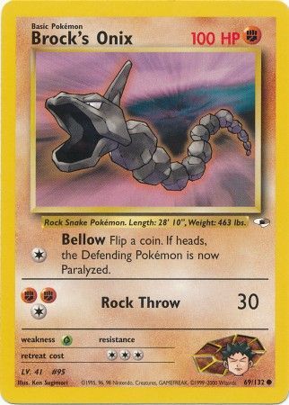 Gym Heroes 069/132 Brock's Onix