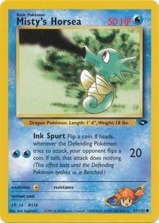 Gym Challenge 087/132 Misty's Horsea