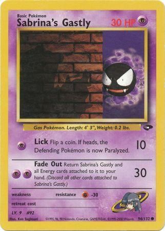 Gym Challenge 096/132 Sabrina's Gastly