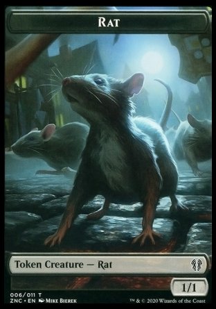 Faerie Rogue 003/011 - Rat 006/011 Zendikar Rising Commander Token