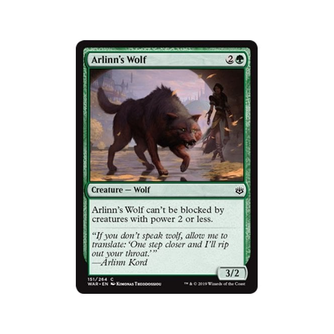 War of the Spark 151/264 Arlinn's Wolf