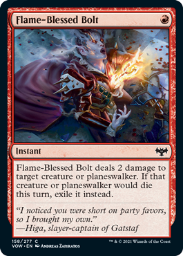 Innistrad: Crimson Vow 158/277 Flame-Blessed Bolt