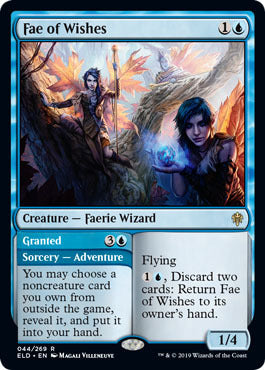 Throne of Eldraine 044/269 Fae of Wishes//Granted