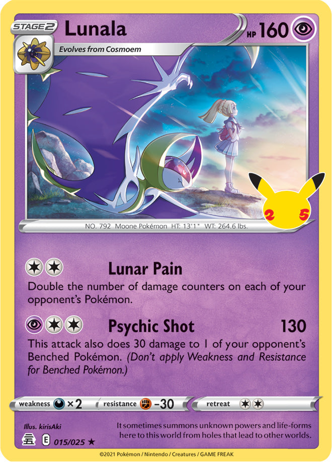 Celebrations 15/25 Lunala (Holo)