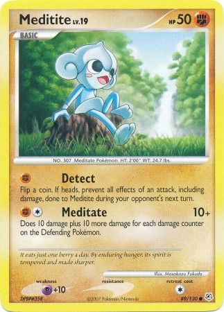 Diamond & Pearl 089/130 Meditite
