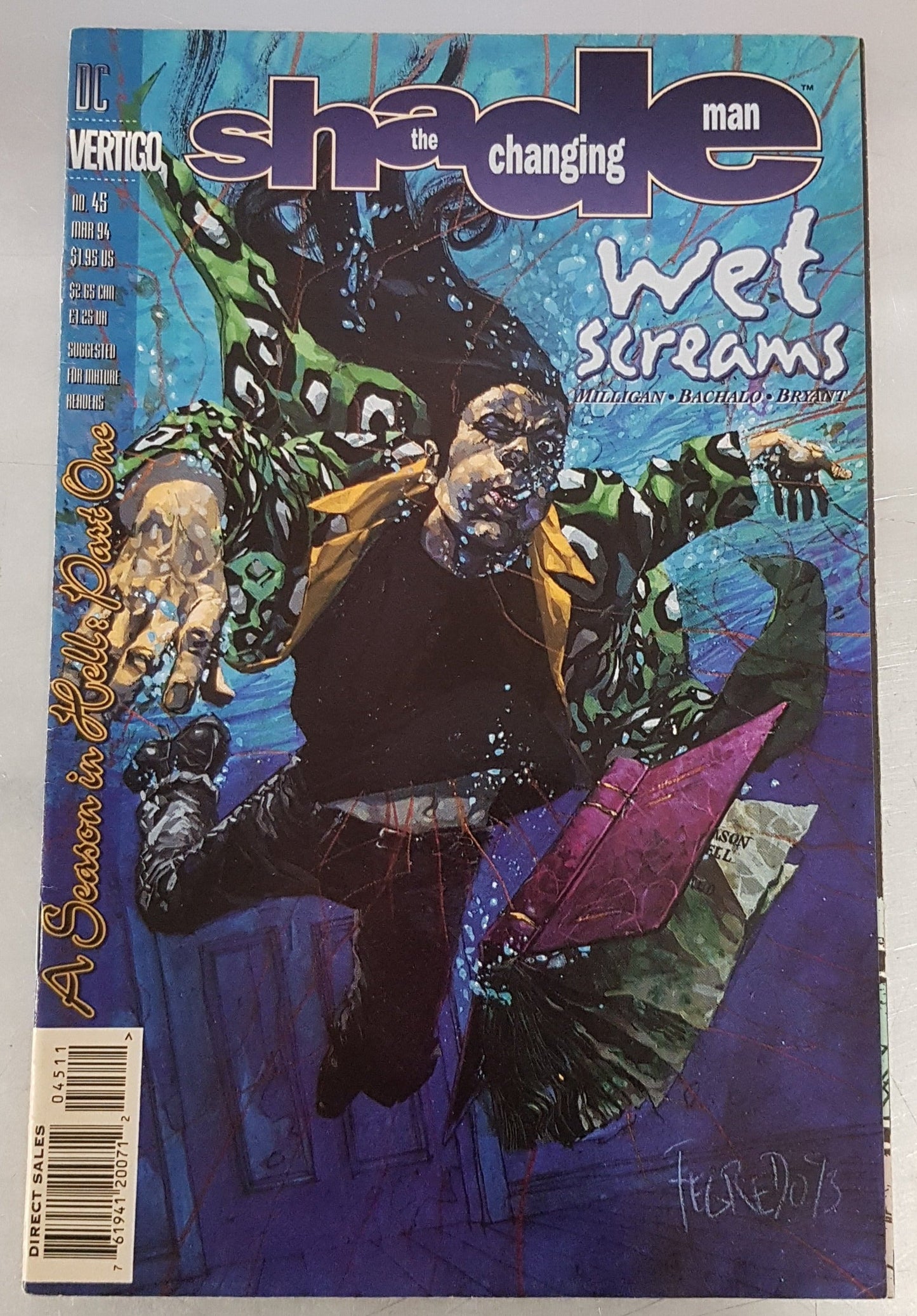 Shade the Changing Man #45 DC Comics (1990)