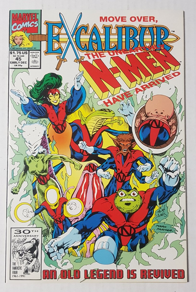 Excalibur #45 Marvel Comics (1988)