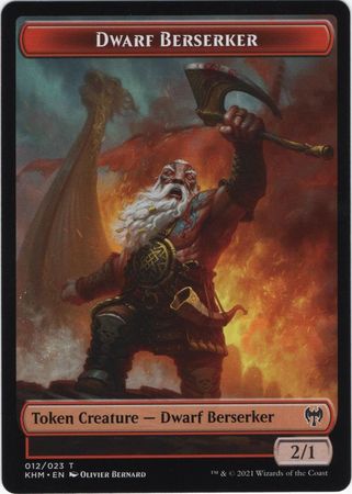 Dwarf Berserker 012/023 Kaldheim Token