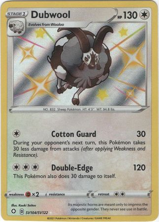 Shining Fates SV104/SV122 Dubwool (Holo)