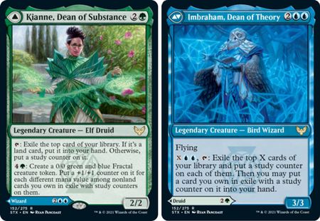 Strixhaven 152/275 Kianne, Dean of Substance//Imbraham, Dean of Thoery