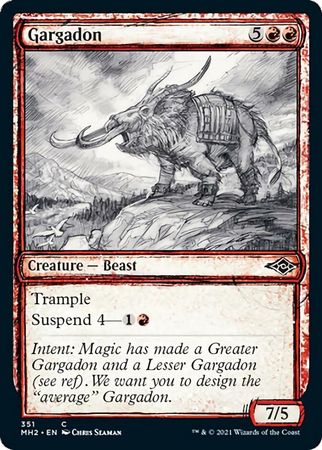 Modern Horizons 2 351 Gargadon (Showcase Sketch Frame)