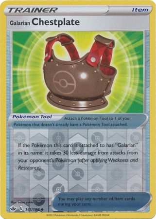 Chilling Reign 141/198 Galarian Chestplate (Reverse Holo)
