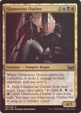 Streets of New Capenna 190/281 Glamourous Outlaw (Foil)