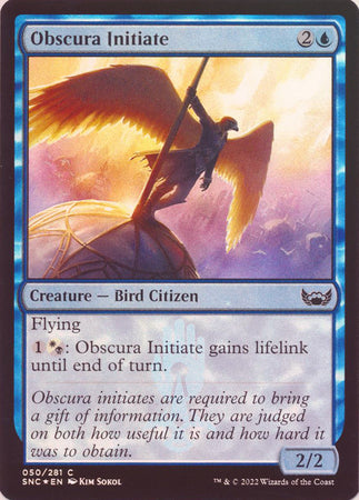 Streets of New Capenna 050/281 Obscura Initiate (Foil)