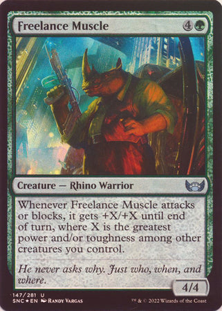 Streets of New Capenna 147/281 Freelance Muscle (Foil)