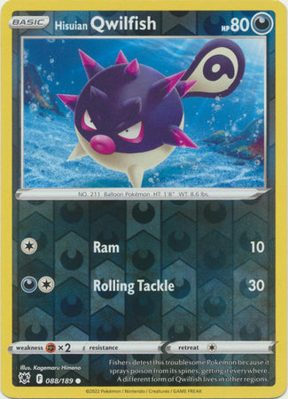 Astral Radiance 088/189 Hisuian Qwilfish (Reverse Holo)