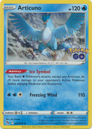 Pokémon GO 024/078 Articuno (Holo)