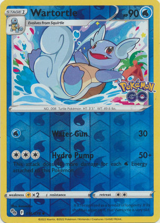 Pokémon GO 016/078 Wartortle (Reverse Holo)