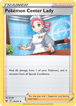 Sword & Shield 176/202 Pokemon Centre Lady