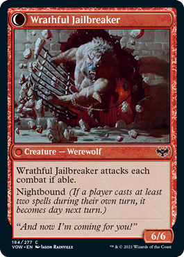 Innistrad: Crimson Vow 184/277 Weary Prisoner//Wrathful Jailbreaker