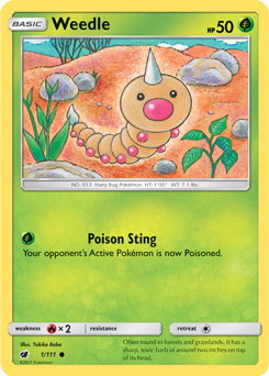 Crimson Invasion 001/111 Weedle