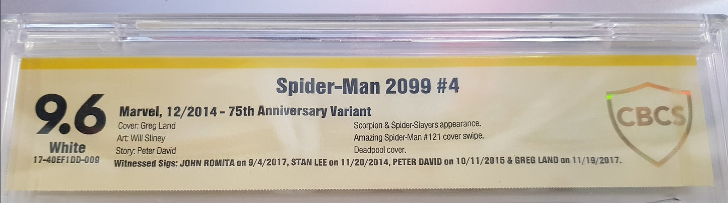 Spider-man 2099 #004 Marvel Comics (2014) SIGNED AND SLABBED