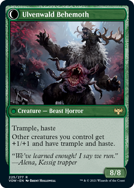 Innistrad: Crimson Vow 225/277 Ulvenwald Oddity//Ulvenwald Behemoth