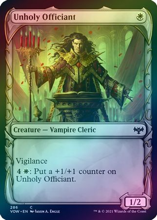 Innistrad: Crimson Vow 286 Unholy Officiant (Fang Frame)(Foil)