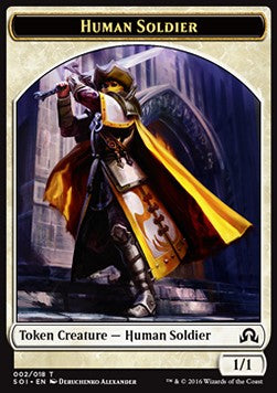 Human Soldier 002/018 Shadows over Innistrad Token
