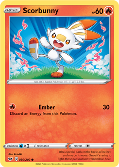 Sword & Shield 030/202 Scorbunny