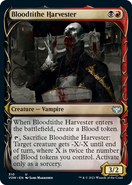 Innistrad: Crimson Vow 310 Bloodtithe Harvester (Fang Frame)