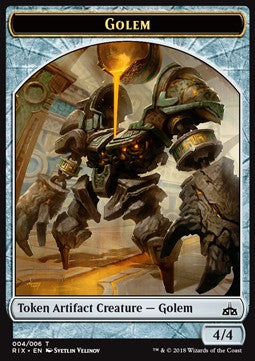 Golem 004/006 Rivals of Ixalan Token