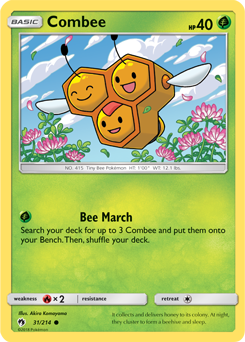 Lost Thunder 031/214 Combee (Reverse Holo)