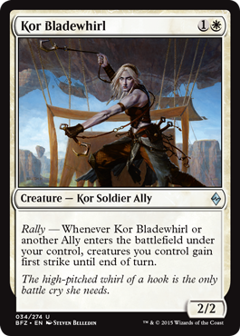 Battle for Zendikar 034/274 Kor Bladewhirl