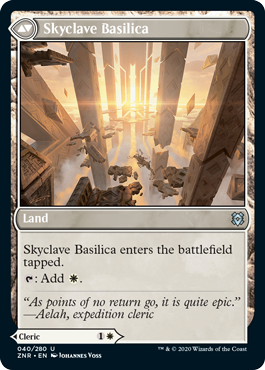 Zendikar Rising 040/280 Skyclave Cleric//Skyclave Basilica