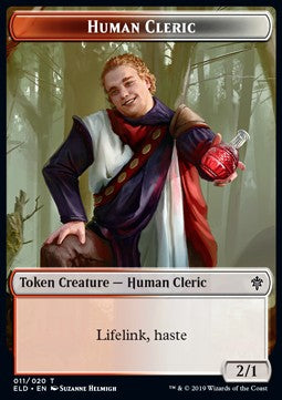 Human Cleric 011/020 Throne of Eldraine Token