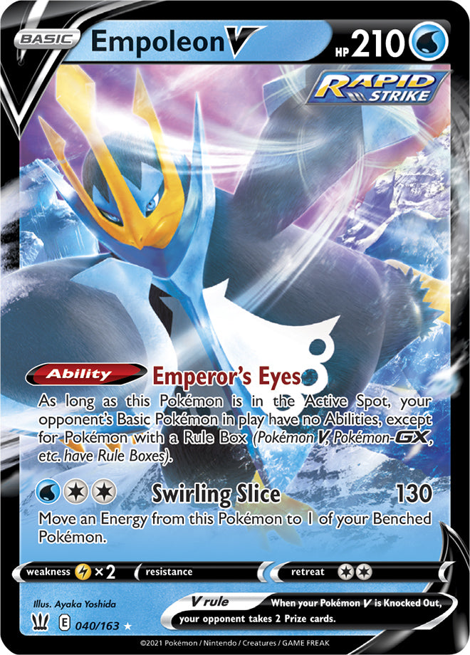 Battle Styles 040/163 Empoleon V (Half Art)